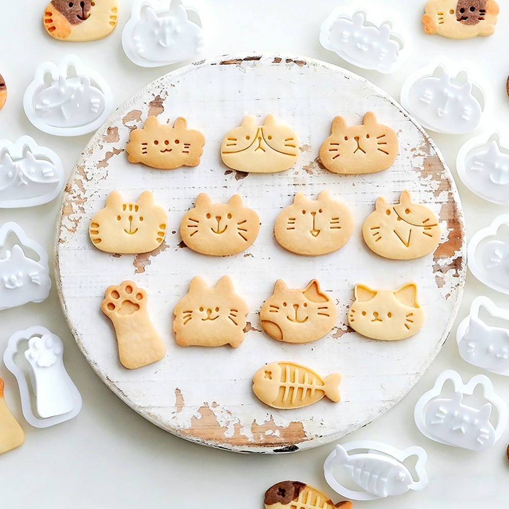 Cute Kitten DIY Stamp Cookie C - Kitchen Accessories For Baking 评论和价格