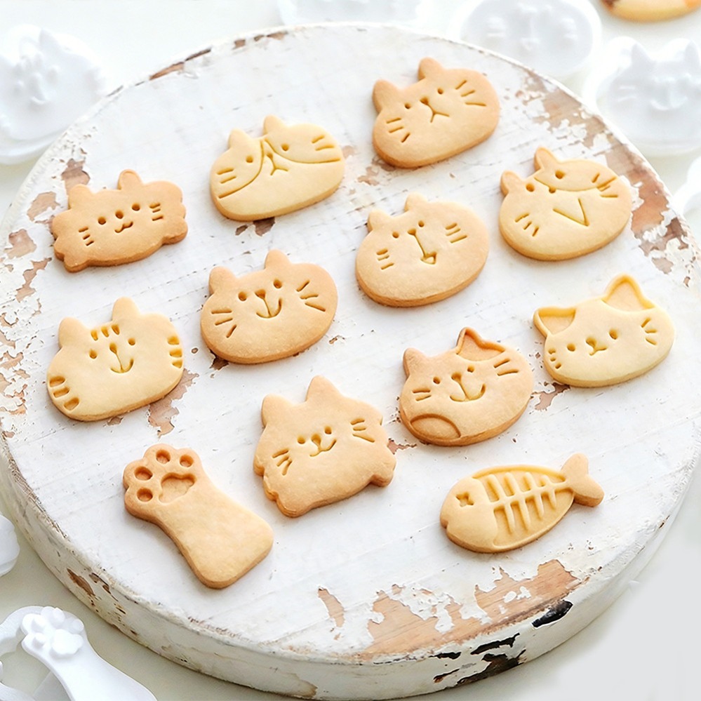 Cute Kitten DIY Stamp Cookie C - Kitchen Accessories For Baking 评论和价格