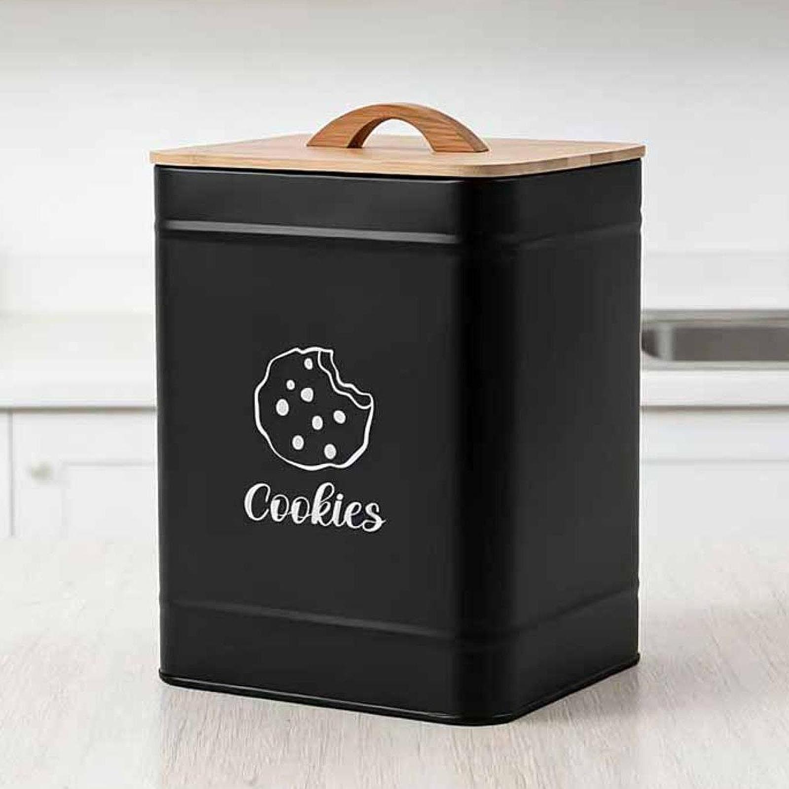 Multi Use Cookie Jar Carbon St - Kitchen Baking Organization 评论和价格