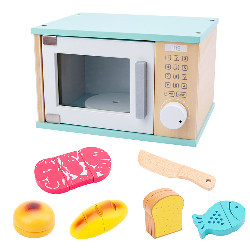 Wooden Pretend Kitchen Playset - Kitchen Kids Baking Set 评论和价格