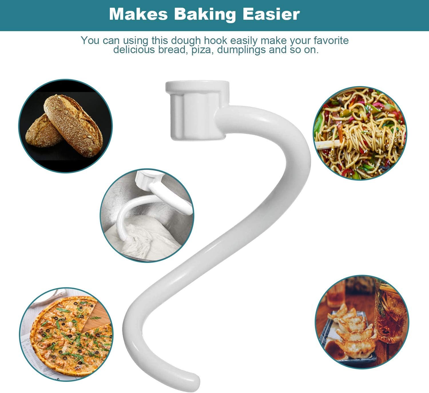 Coated Spiral Dough Hook for K - Kitchenaid Mixer Pro 600 评论和价格