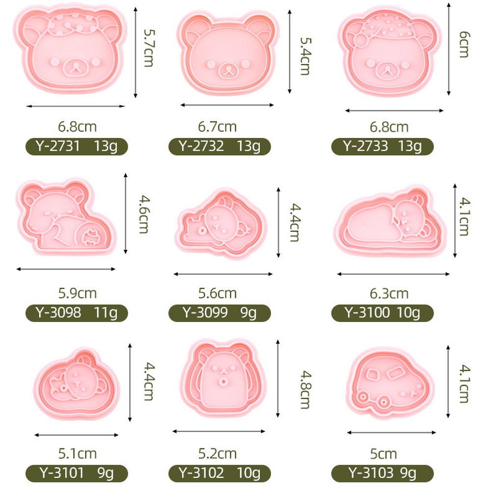 Cute Bear Cookie Mold Cartoon  - Kitchen Baking Area Ideas 评论和价格