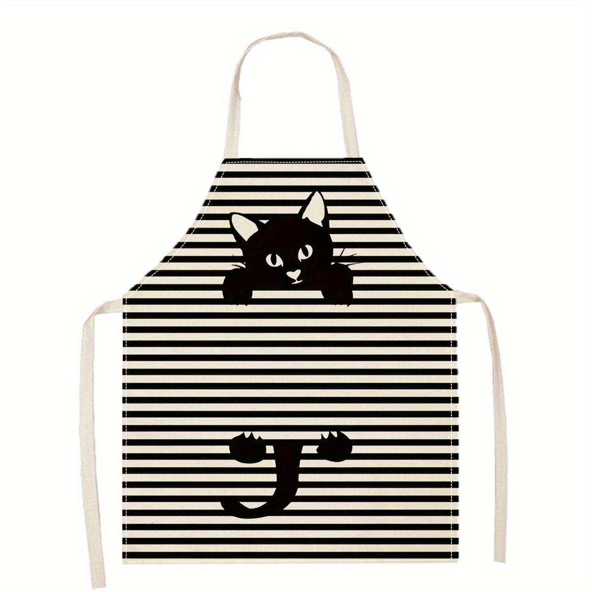 Linen Apron Funny Cat Sunglass - Kitchen Baking Area Ideas 评论和价格