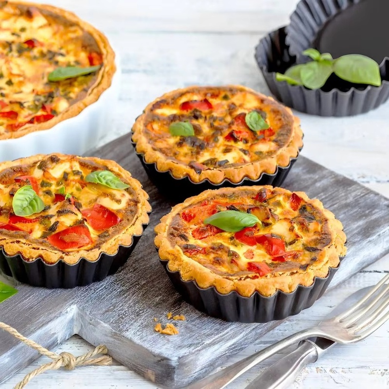 1pc Removable Bottom Fluted Ta - Kitchen Baking Products 评论和价格