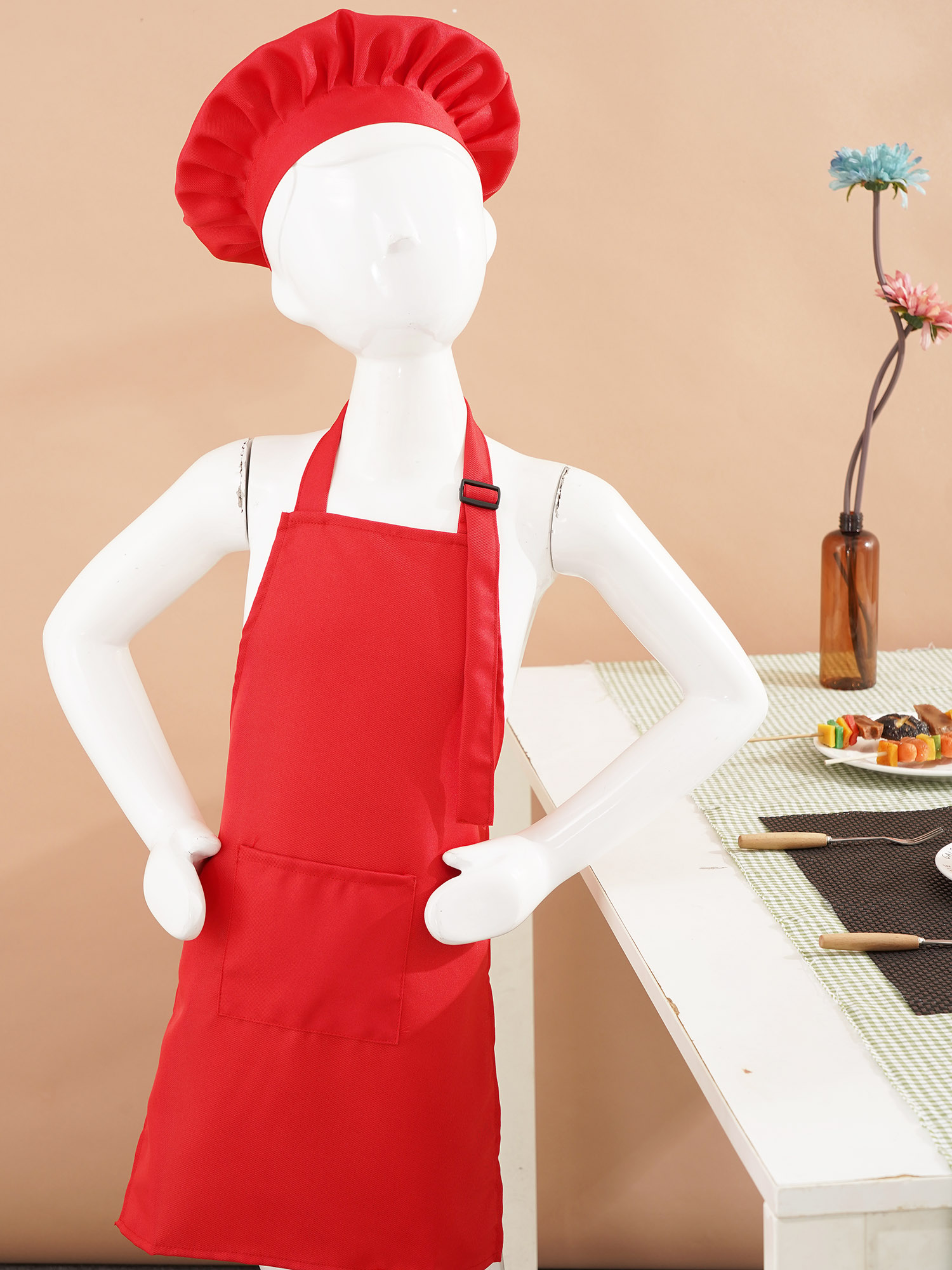 Unisex Chirdren Aprons Adjusta - Kitchen Kids Baking Set 评论和价格