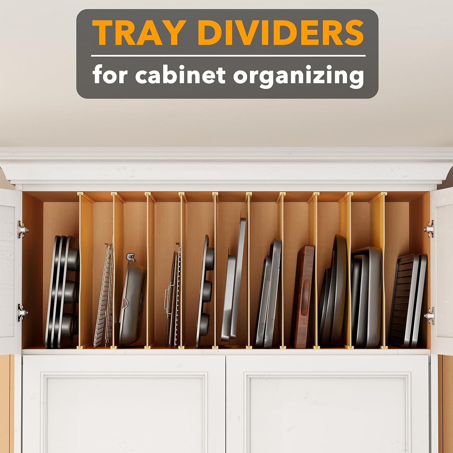 10 Pack Bamboo Tray Dividers f - Kitchen Baking Organization 评论和价格