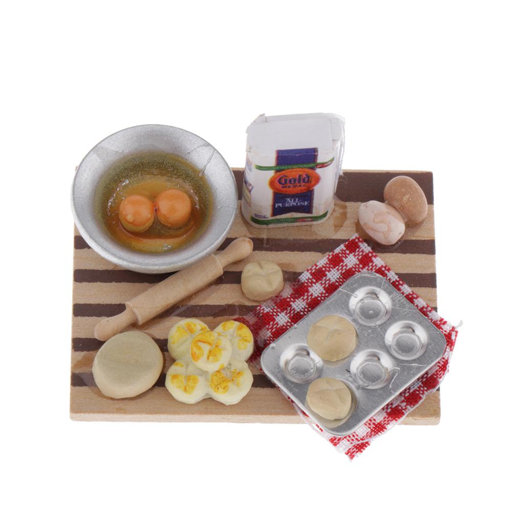 Miniature Kitchen Dollhouse Br - Kitchen Kids Baking Set 评论和价格